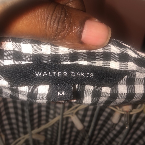 Walter Baker Gingham Plaid long sleeve dress - Picture 6 of 6